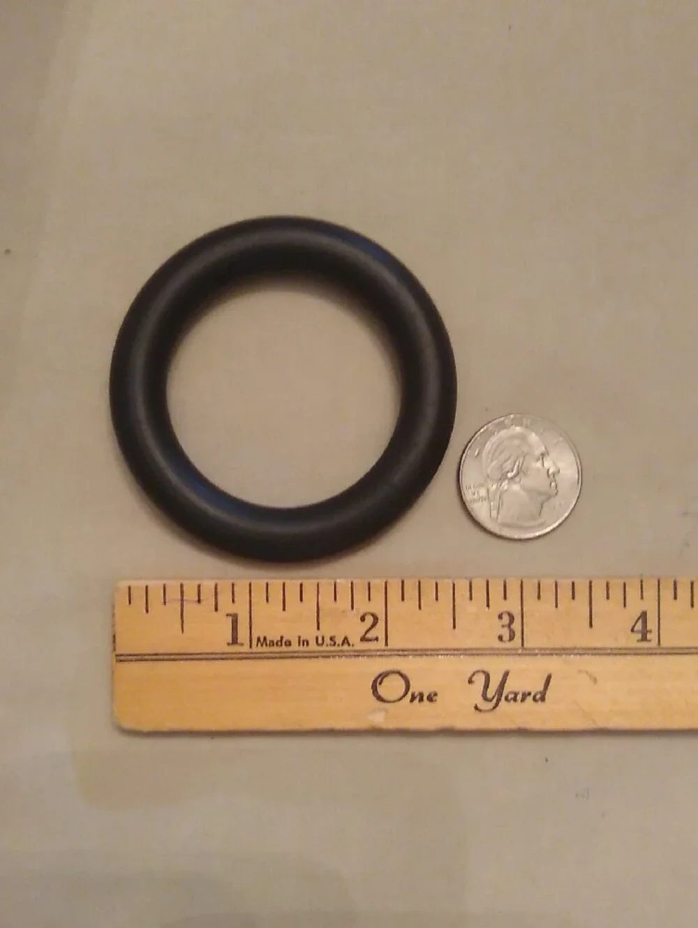 Black Rubber C-ring, #8